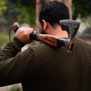 Walnut Viking Axe